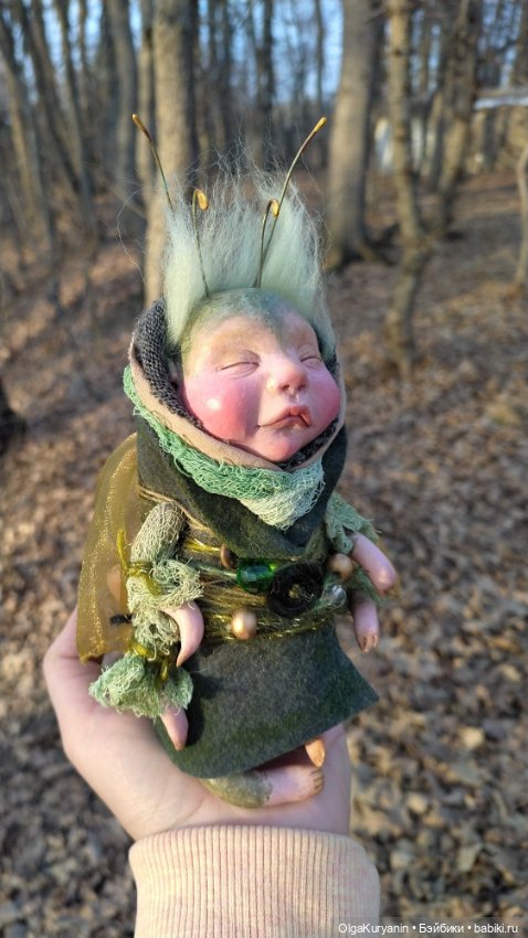 Крошка Мотылëшка — Лепка авторских кукол: полимерная глина (фото 6)