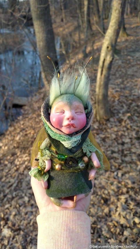 Крошка Мотылëшка — Лепка авторских кукол: полимерная глина (фото 3)