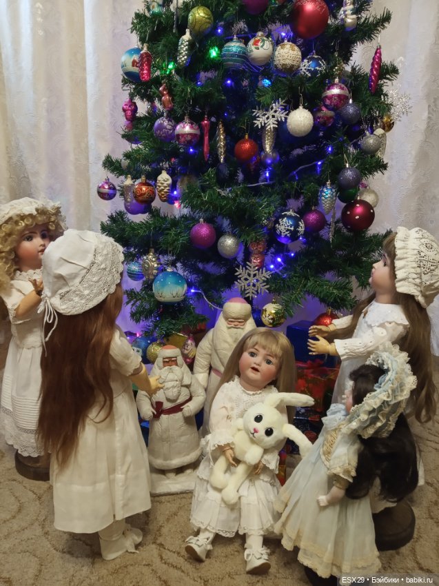 Новогодние праздники с антикварными куклами (фото 9)
