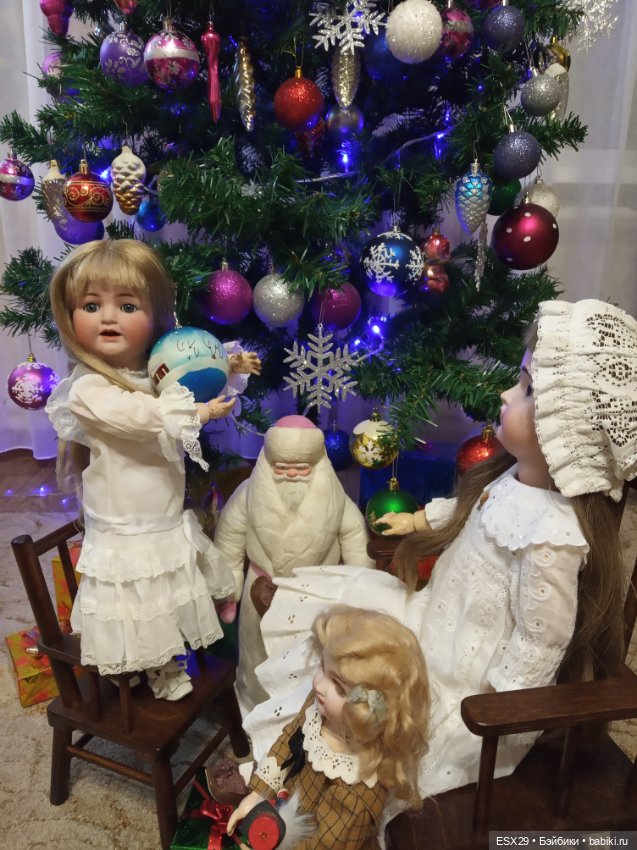 Новогодние праздники с антикварными куклами (фото 4)