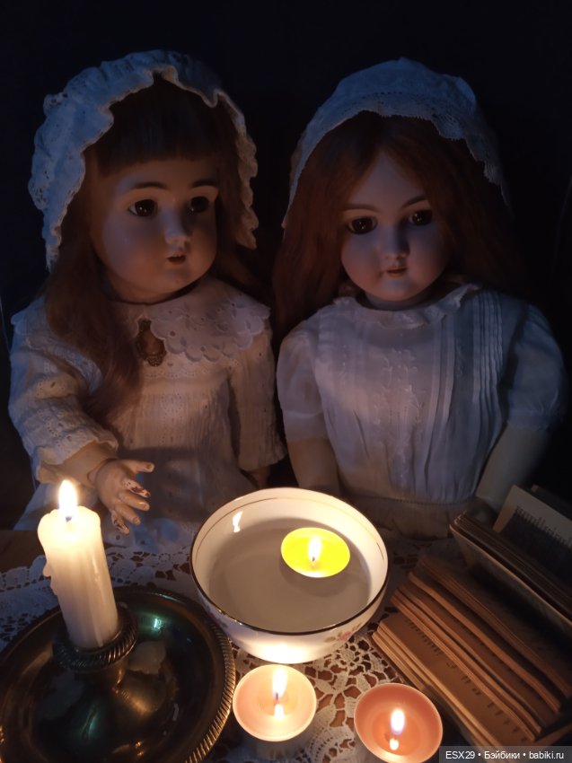 Новогодние праздники с антикварными куклами