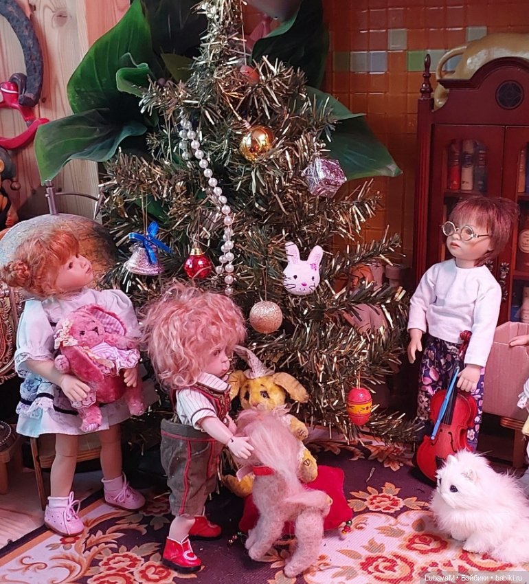 Новогодня история 5 — Новый год и Рождество: праздничные фото кукол