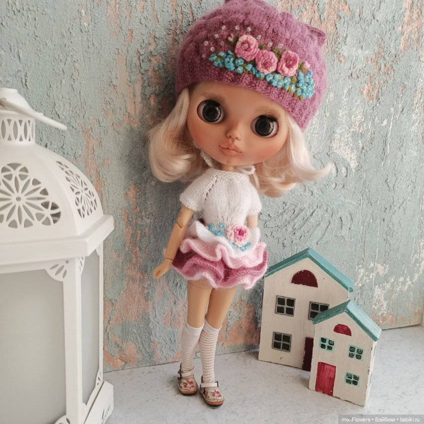 Вяжу куколкам...Платье — пироженка (фото 5)