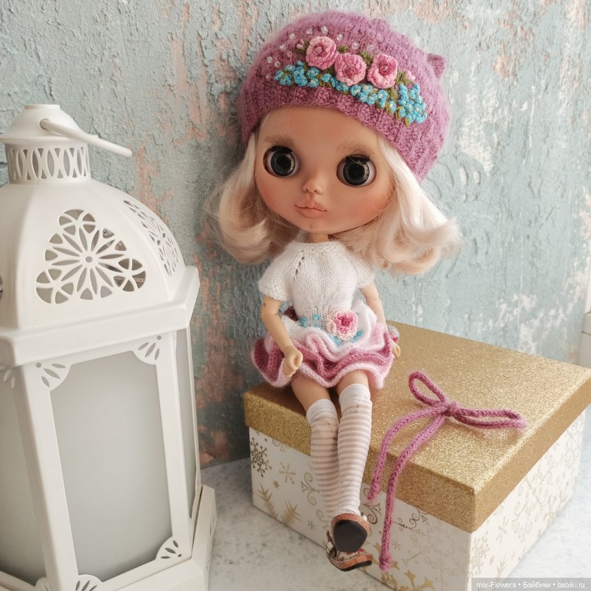 Вяжу куколкам...Платье — пироженка (фото 3)