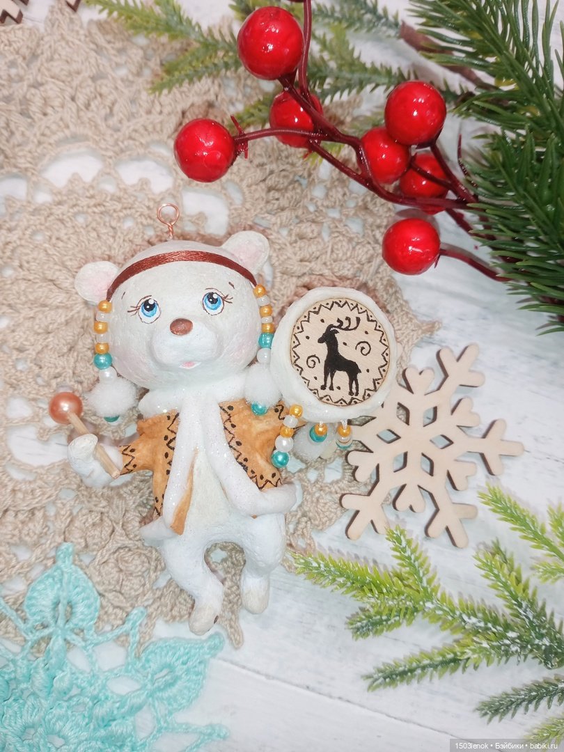 Северная мишка (ёлочная игрушка)