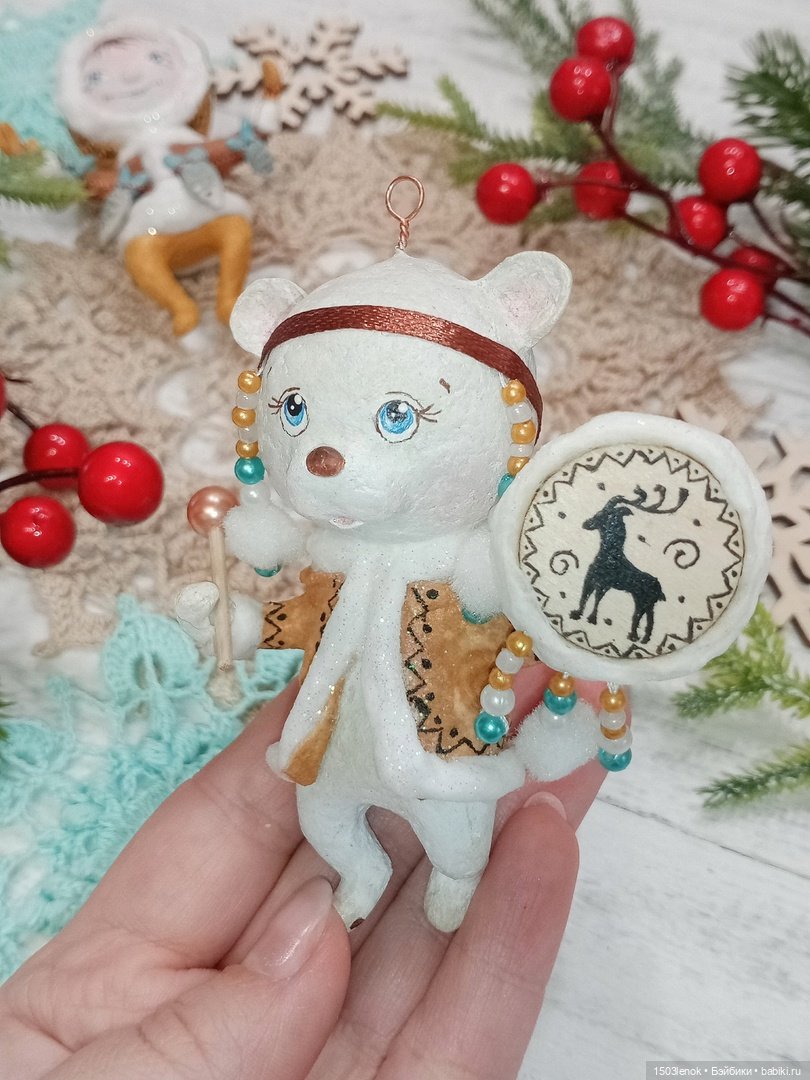 Северная мишка (ёлочная игрушка) (фото 6)