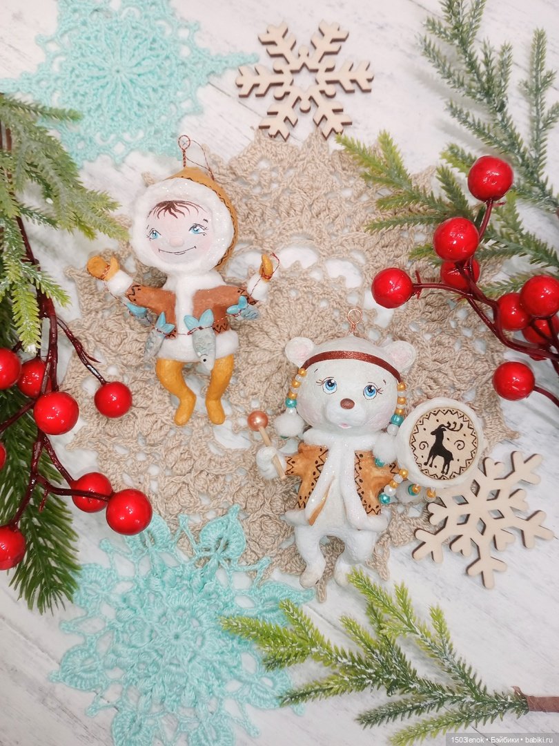 Северная мишка (ёлочная игрушка)