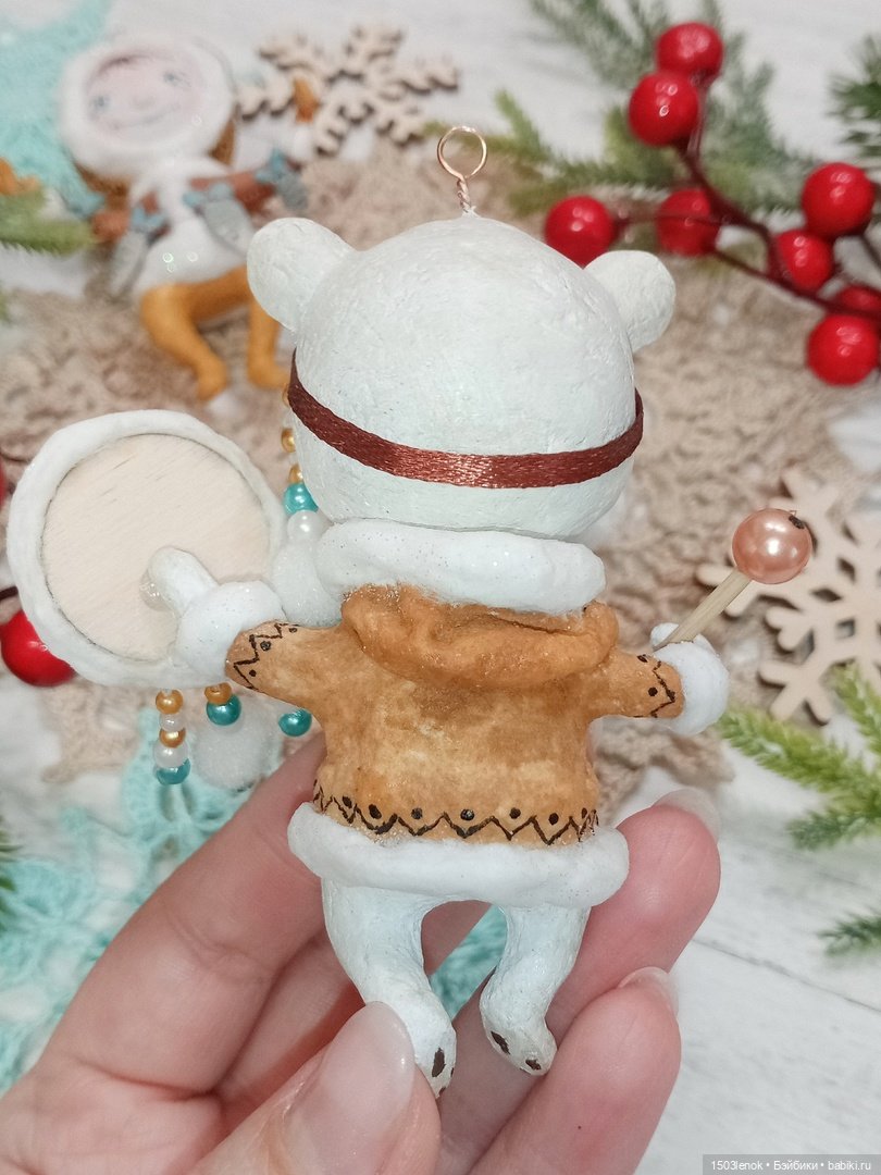 Северная мишка (ёлочная игрушка) (фото 5)