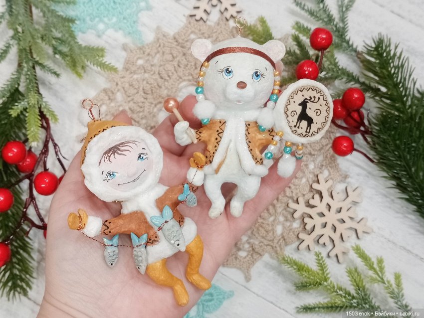 Северная мишка (ёлочная игрушка) (фото 3)