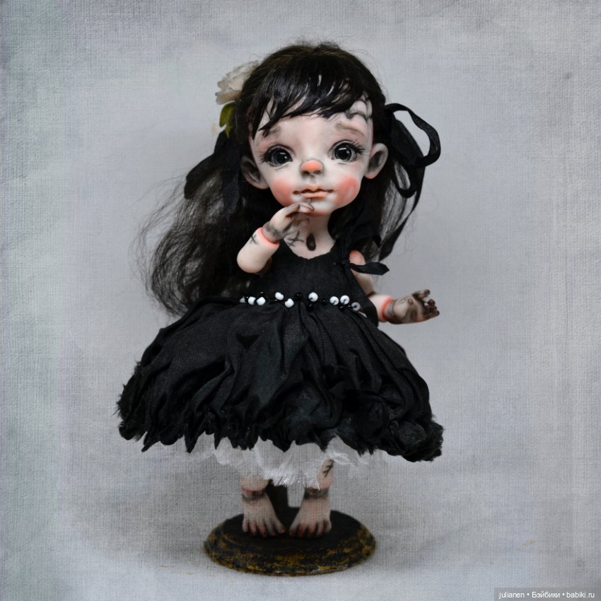 Моя готическая девочка — Лепка авторских кукол: полимерная глина (фото 2)