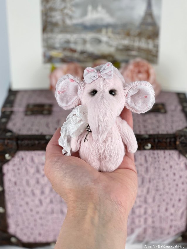 Тедди слонька Тося — Авторские мишки Тедди и друзья: фото (фото 3)