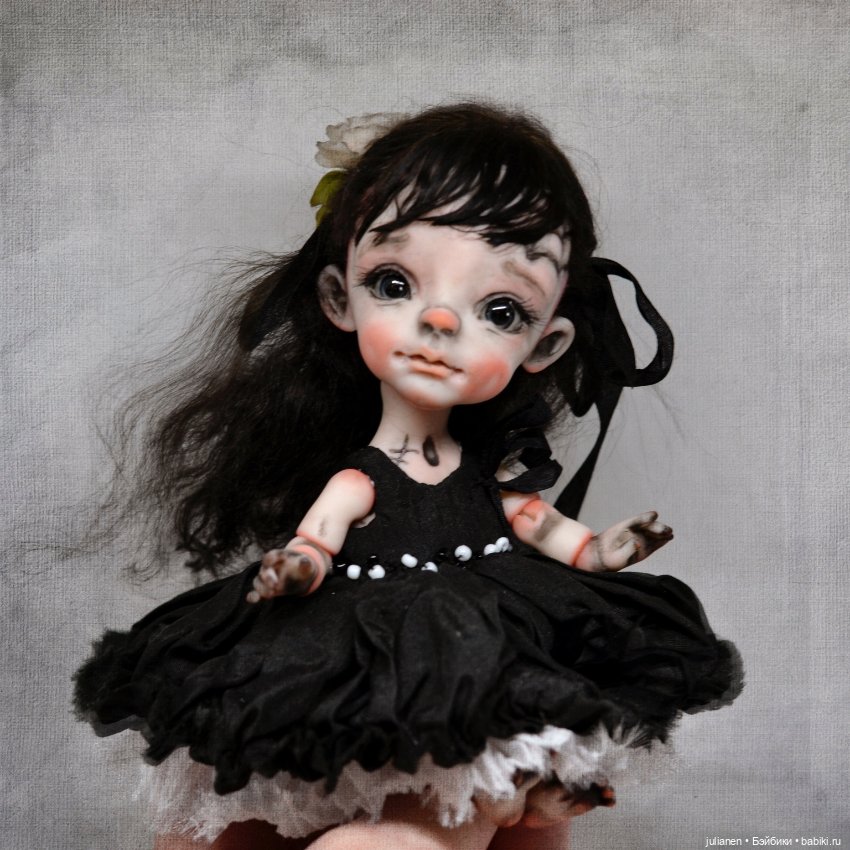 Моя готическая девочка — Лепка авторских кукол: полимерная глина (фото 4)