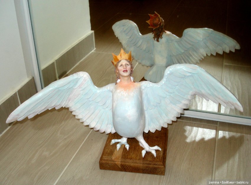 "Птица Счастья" слеплена, осталось расписать