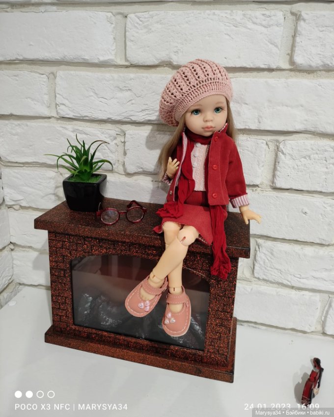 Деловой бордовый — Одежда и обувь для кукол своими руками: фото (фото 7)