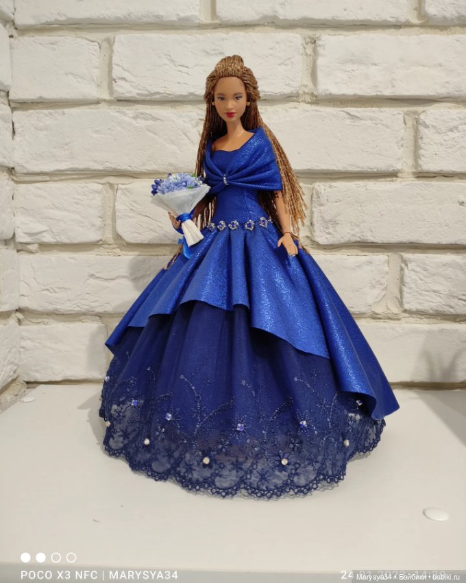 Бесконечно синий — Одежда и обувь для кукол своими руками: фото