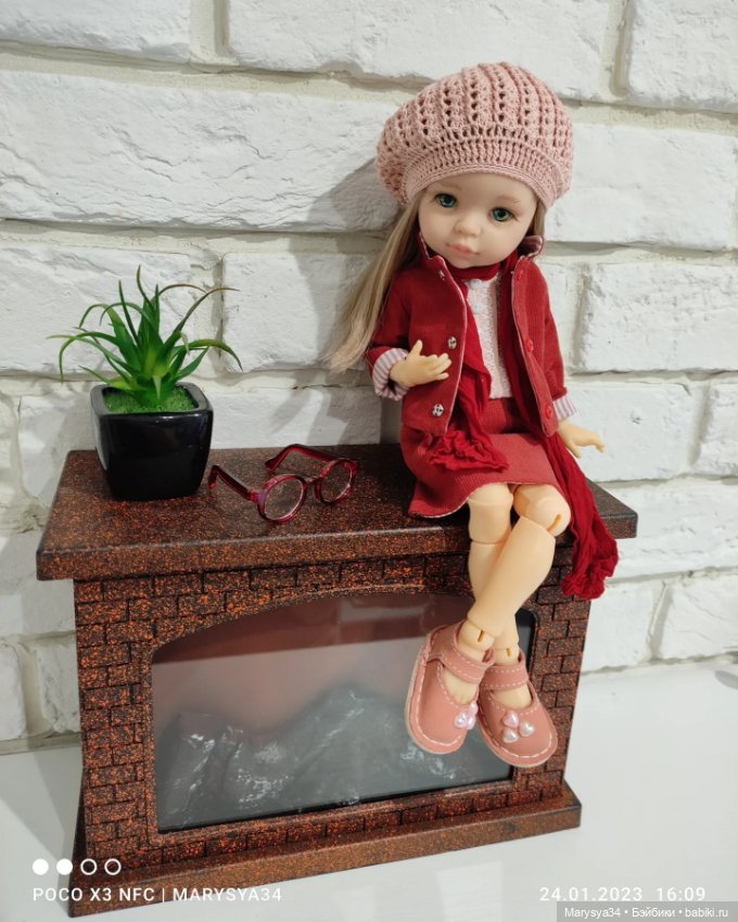 Деловой бордовый — Одежда и обувь для кукол своими руками: фото (фото 6)