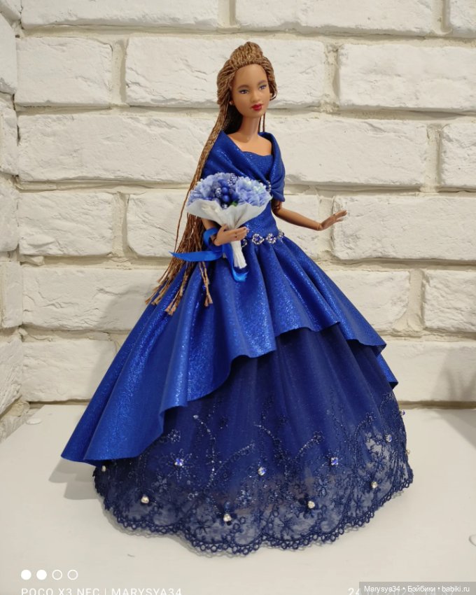 Бесконечно синий — Одежда и обувь для кукол своими руками: фото (фото 2)