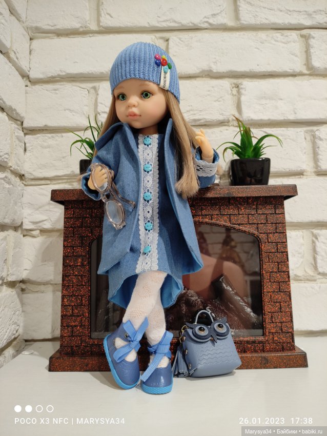 Васильевна в синем 💙 — Одежда и обувь для кукол своими руками: фото (фото 6)