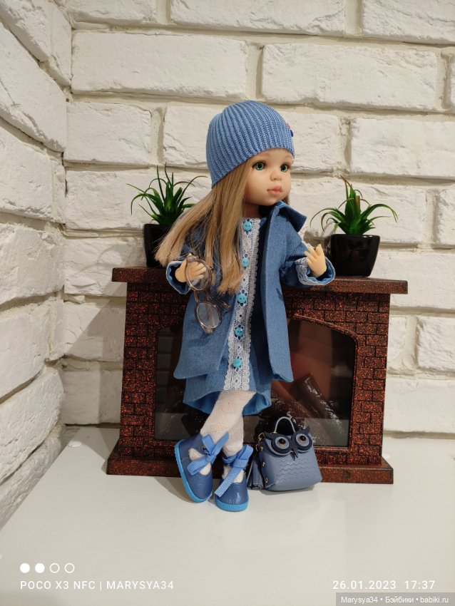 Васильевна в синем 💙 — Одежда и обувь для кукол своими руками: фото (фото 5)