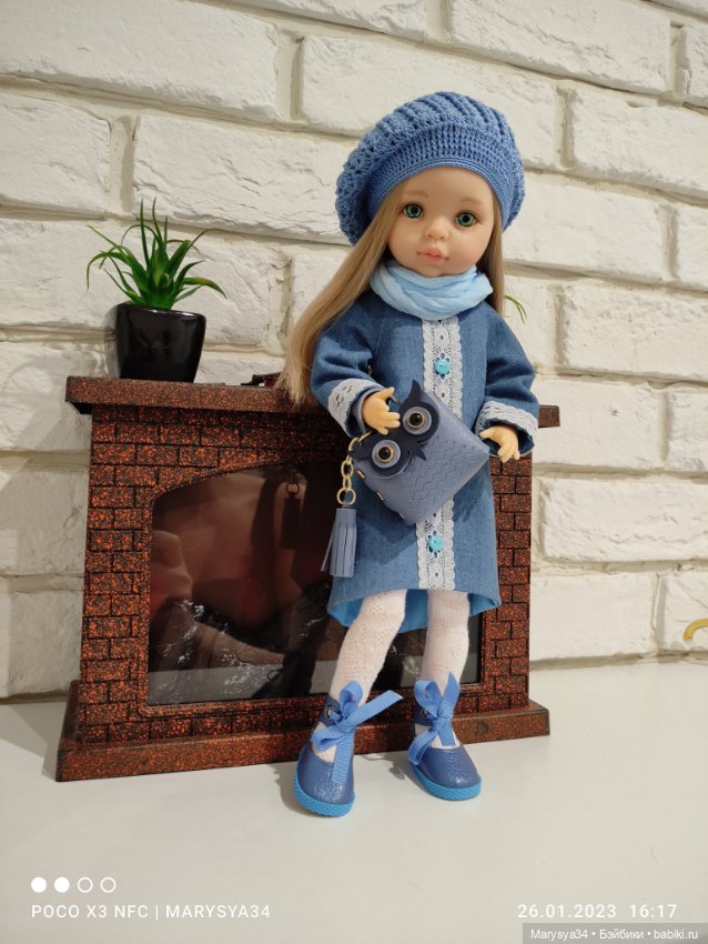 Васильевна в синем 💙 — Одежда и обувь для кукол своими руками: фото (фото 2)