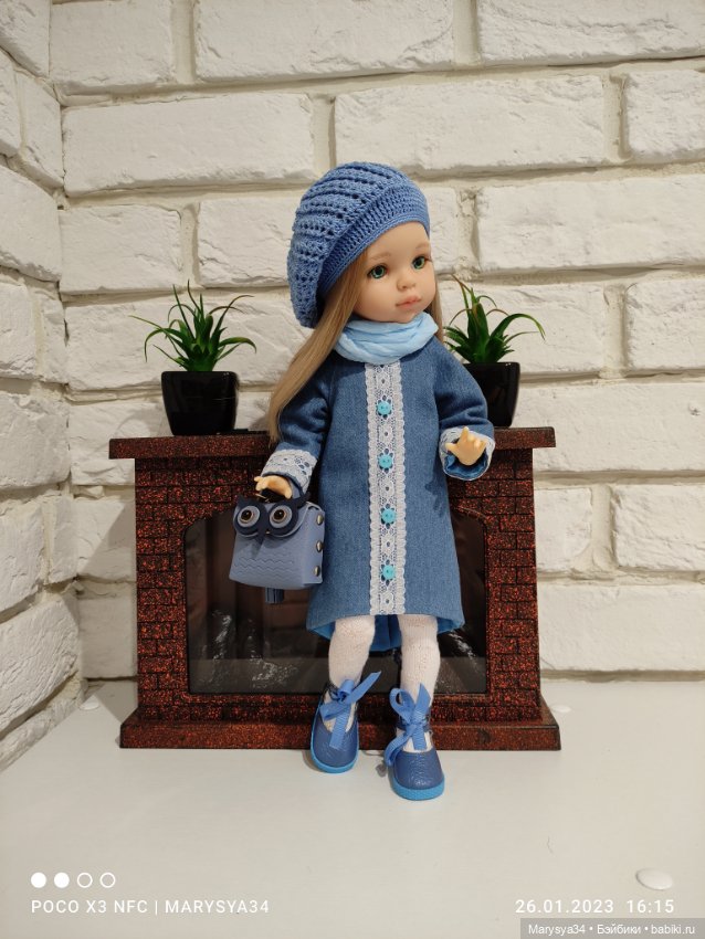 Васильевна в синем 💙 — Одежда и обувь для кукол своими руками: фото