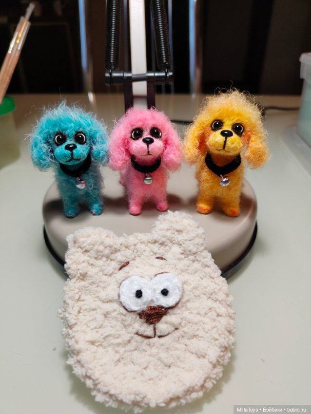 Конфетные пёсики ☺️🍬🐶🍬🍭 — Вязаные игрушки и амигуруми: крючком (фото 5)