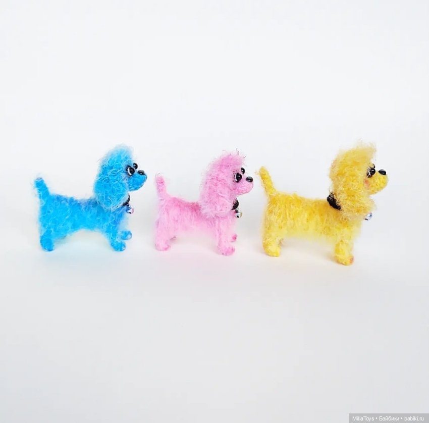 Конфетные пёсики ☺️🍬🐶🍬🍭 — Вязаные игрушки и амигуруми: крючком (фото 3)