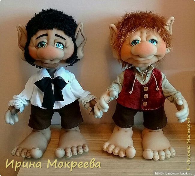 Добрые гномики из чулка Ирины Мокреевой