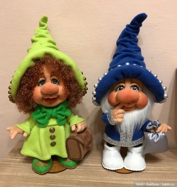 Добрые гномики из чулка Ирины Мокреевой