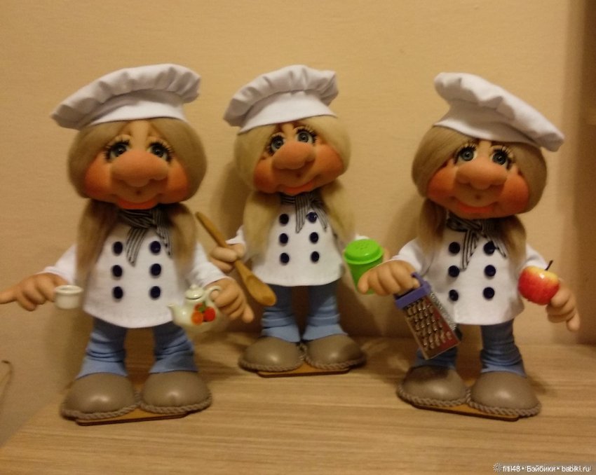 Добрые гномики из чулка Ирины Мокреевой