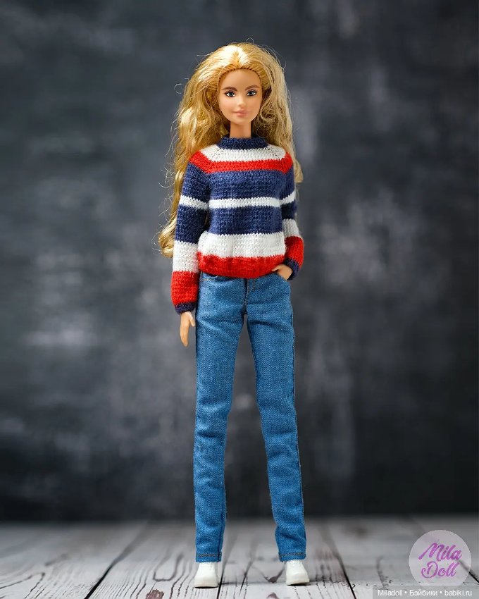 Джинсовый комплект для Барби моей работы (фото 4)