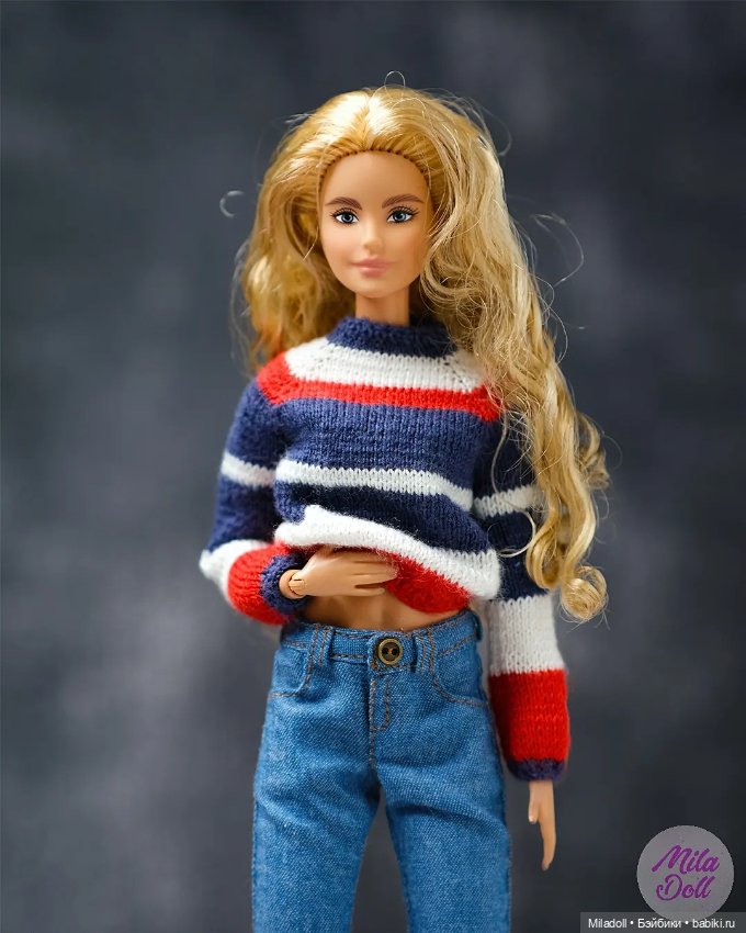 Джинсовый комплект для Барби моей работы (фото 6)