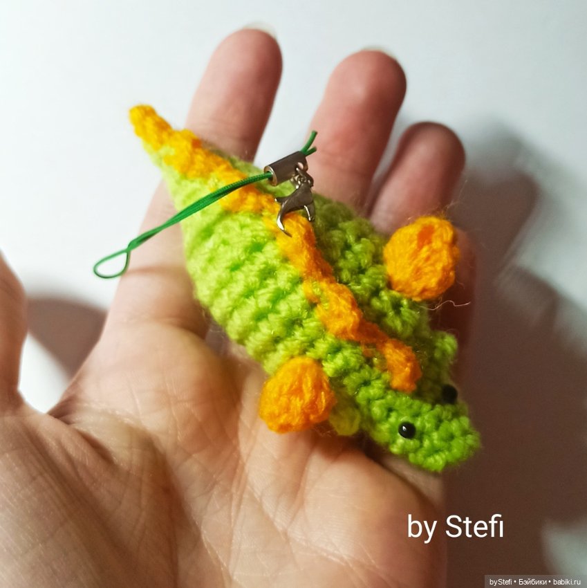 Покажу своего дракона (микро или мини + описание. Связан крючком. Без пришивных деталей (фото 4)