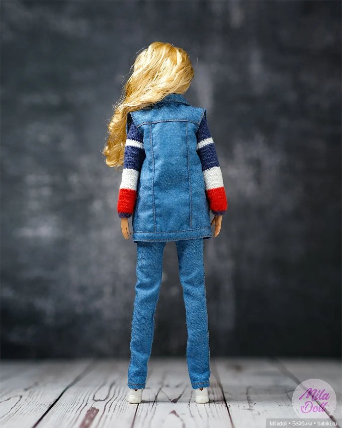 Джинсовый комплект для Барби моей работы (фото 3)