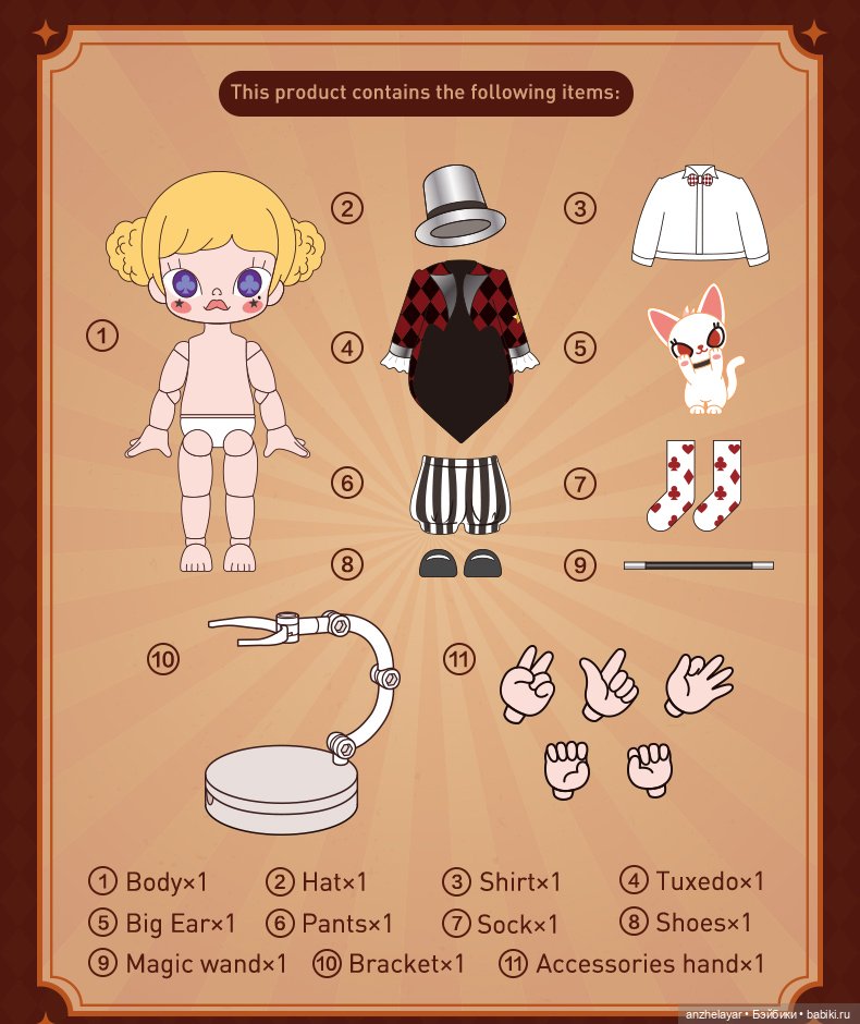 Molly Magic Show — Фигурки Pop Mart (Поп Март): Blind Box (фото 2)