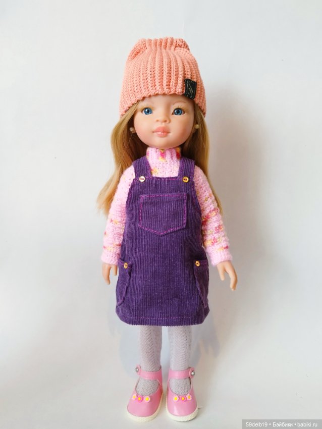 Два лиловых сарафана — Одежда и обувь для кукол своими руками: фото (фото 2)