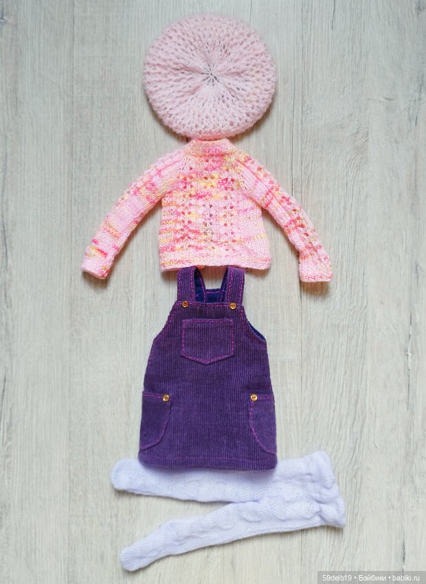 Два лиловых сарафана — Одежда и обувь для кукол своими руками: фото