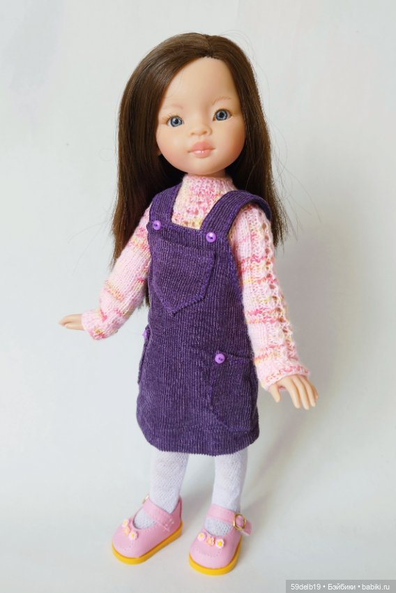 Два лиловых сарафана — Одежда и обувь для кукол своими руками: фото (фото 6)