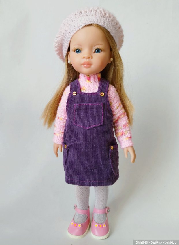 Два лиловых сарафана — Одежда и обувь для кукол своими руками: фото (фото 7)