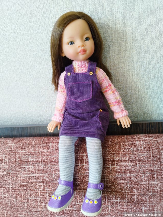 Два лиловых сарафана — Одежда и обувь для кукол своими руками: фото