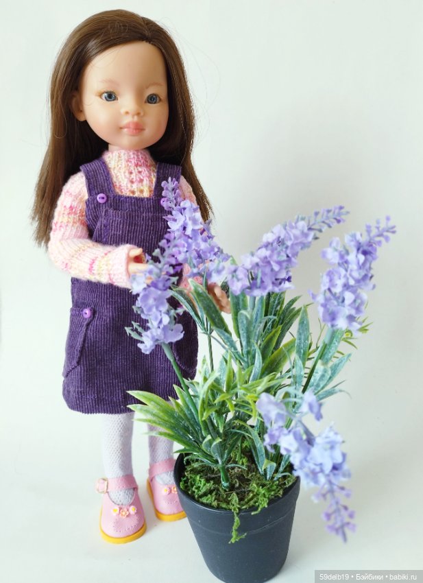 Два лиловых сарафана — Одежда и обувь для кукол своими руками: фото (фото 5)