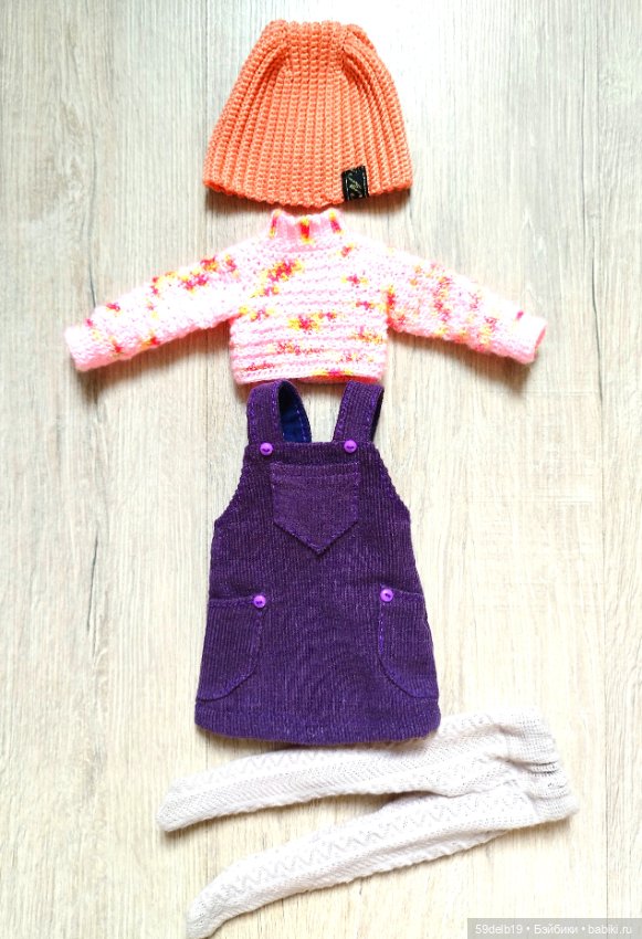 Два лиловых сарафана — Одежда и обувь для кукол своими руками: фото