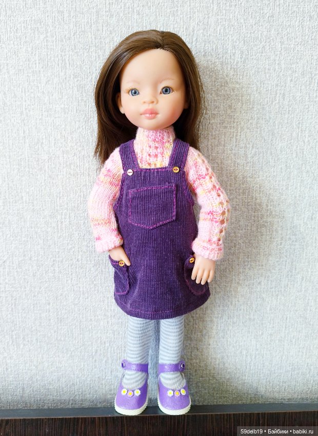 Два лиловых сарафана — Одежда и обувь для кукол своими руками: фото