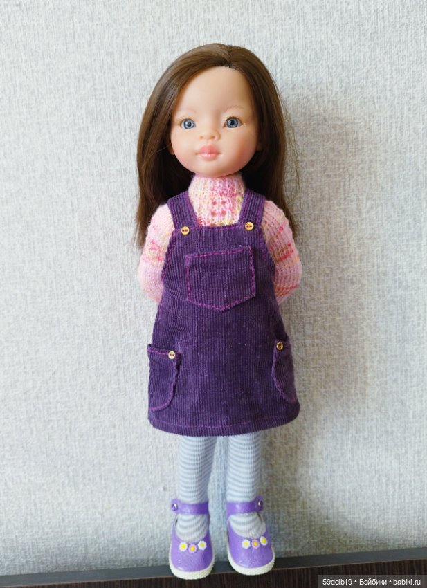 Два лиловых сарафана — Одежда и обувь для кукол своими руками: фото