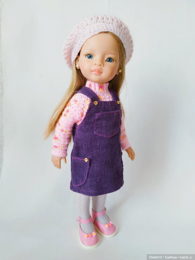 Два лиловых сарафана — Одежда и обувь для кукол своими руками: фото (фото 8)