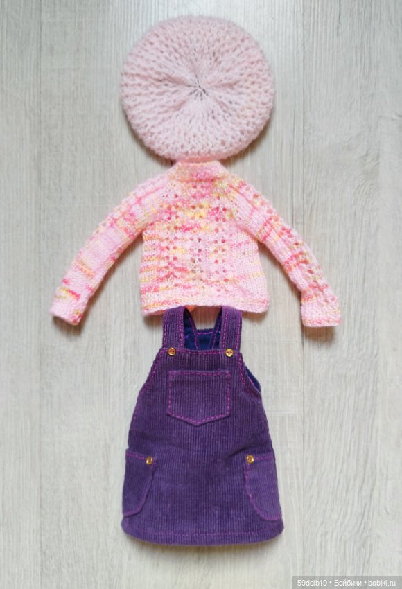 Два лиловых сарафана — Одежда и обувь для кукол своими руками: фото