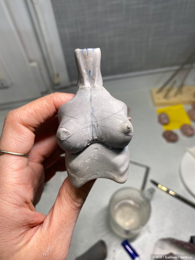 Новенькая девочка — Авторские шарнирные куклы своими руками: лепка (фото 6)