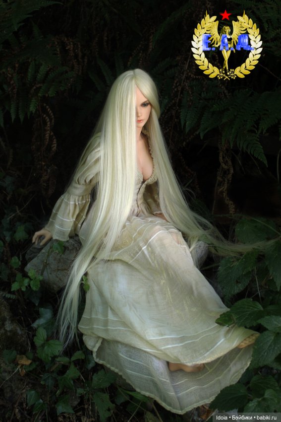 Выгул белого парика — Куклы Iplehouse (Иплхаус): BJD (БЖД) (фото 2)