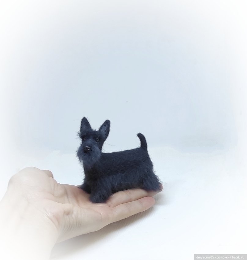 Скотч терьер — Валяные игрушки из шерсти: сухое валяние (фото 9)