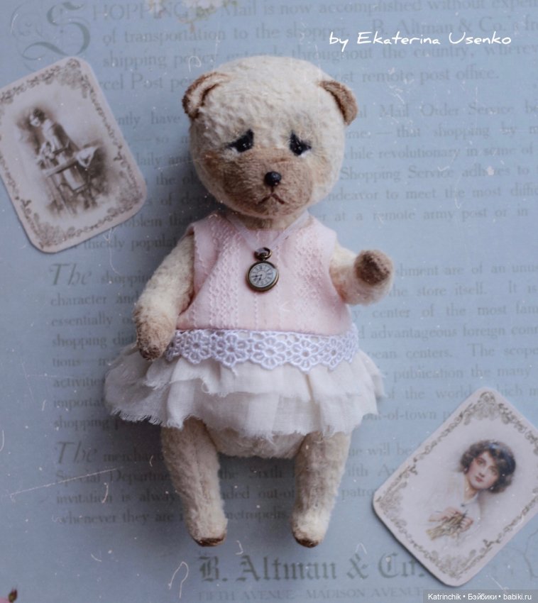 Тедди мишка и зайка. Работа Екатерины Усенко (фото 2)